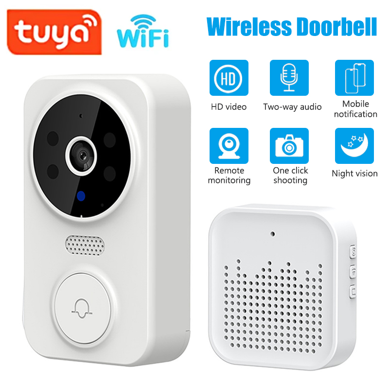 Home Security Indoor Cameras - WiFi Smart Video Doorbell Camera Night