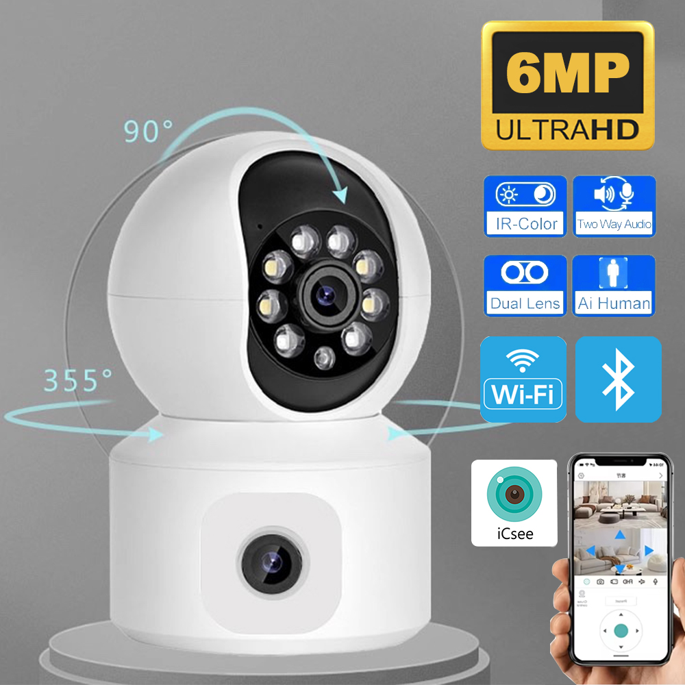 Home Security Prices - 6MP ICSEE WiFi IP Camera Dual