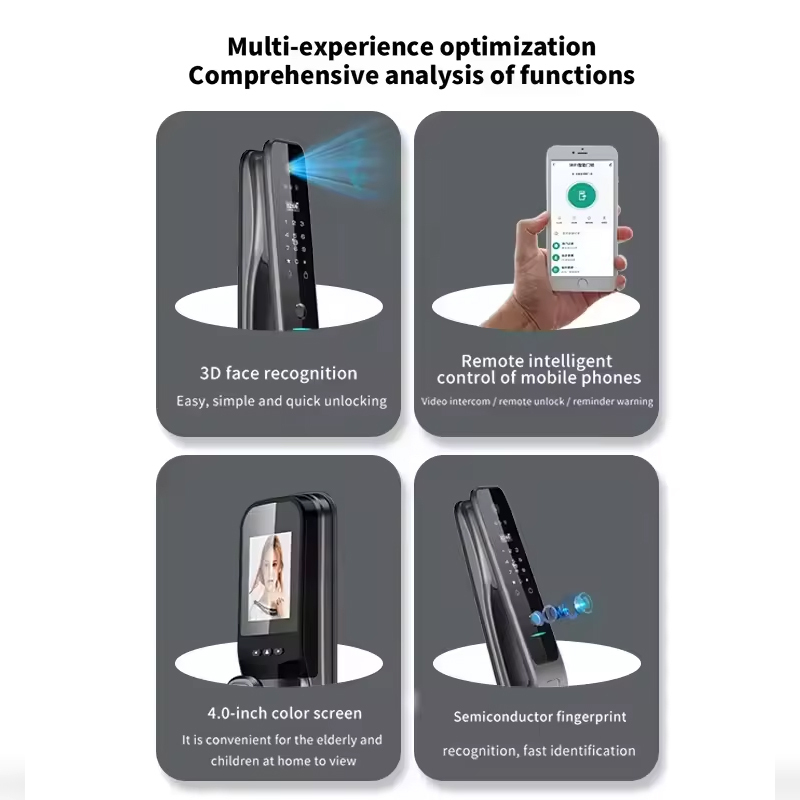 HX5 Smart Door Lock 3D Face Re - Home Security Door 评论和价格