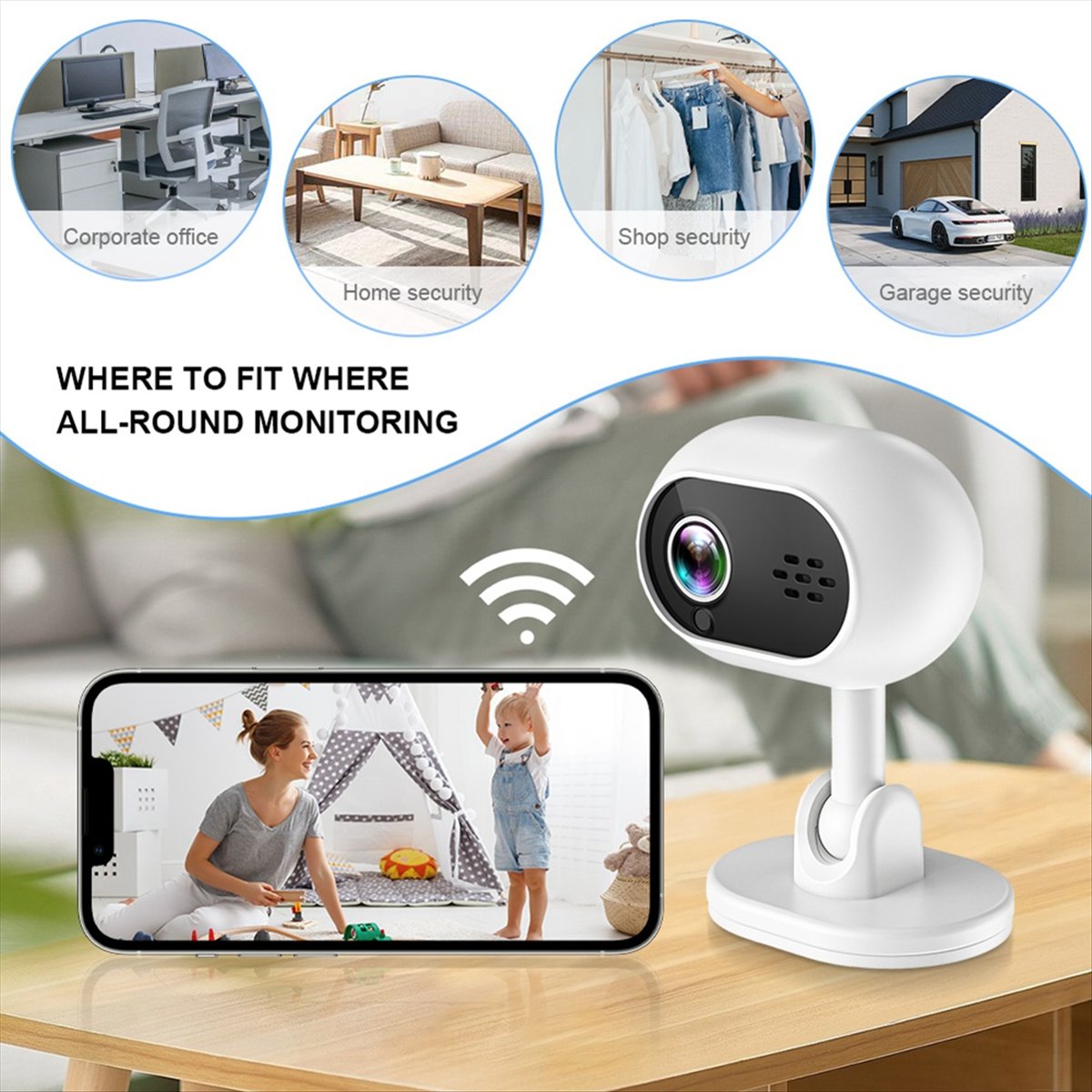 A4 1080P Smart Mini Wifi IP Ca - Home Security Indoor Cameras 评论和价格