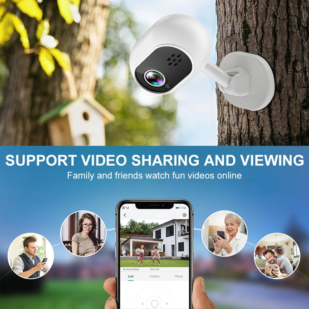 A4 1080P Smart Mini Wifi IP Ca - Home Security Indoor Cameras 评论和价格