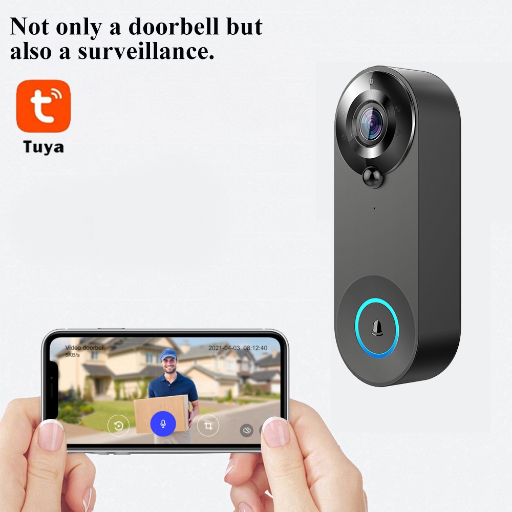 Tuya 1080P Wireless WIFI Doorb - Home Security Indoor Cameras 评论和价格