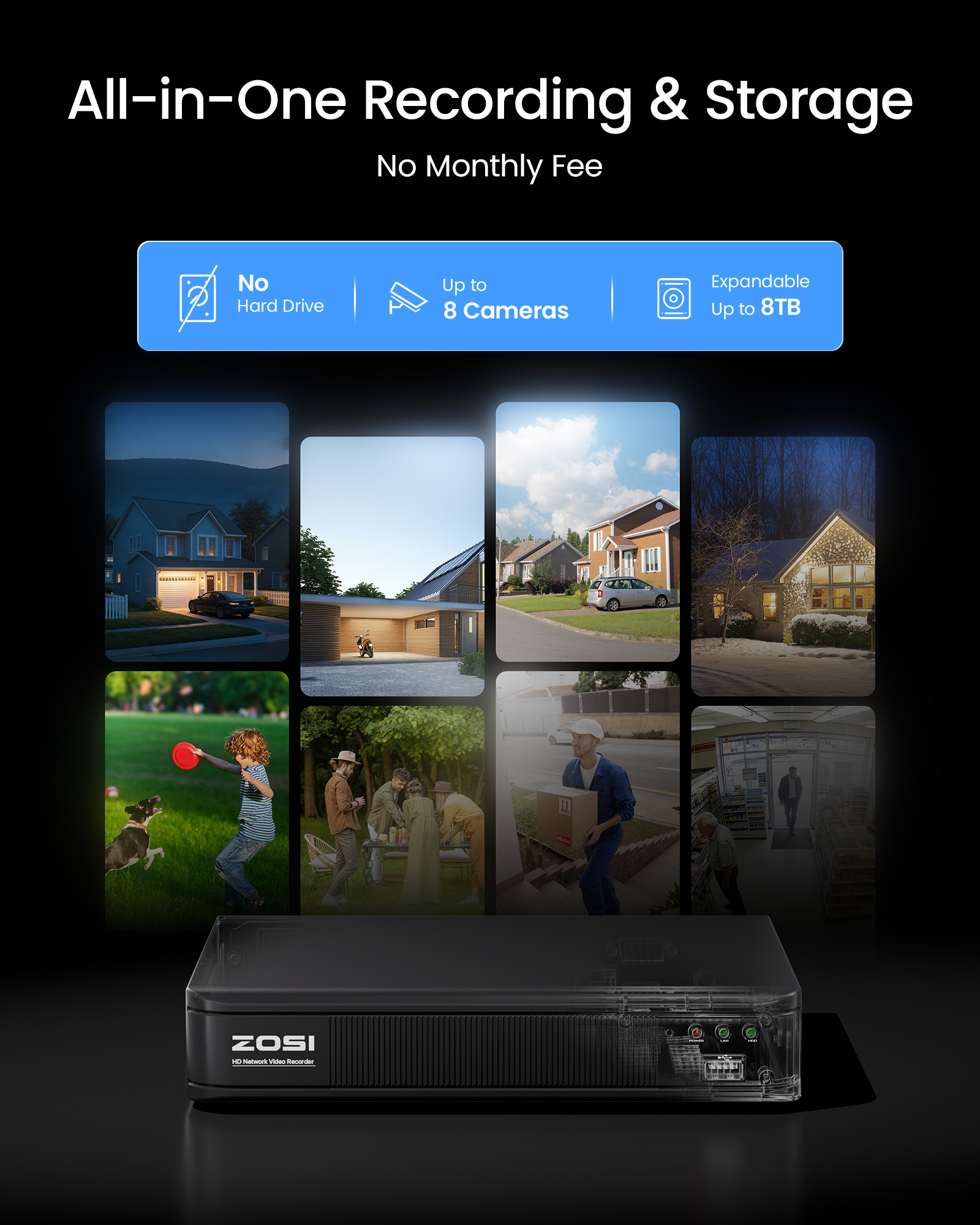 ZOSI 3K Lite Wired CCTV Securi - Home Security Indoor Cameras 评论和价格