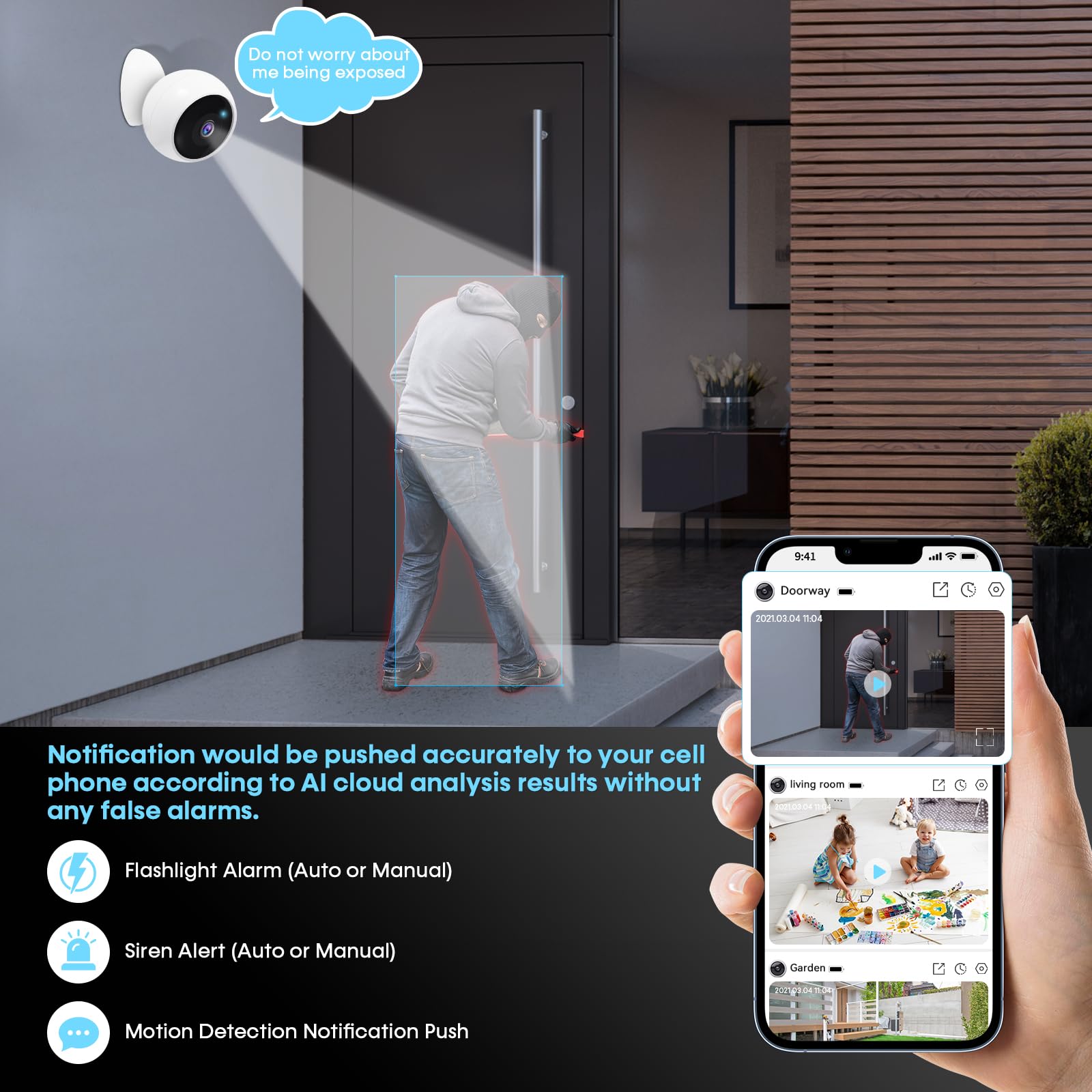 5MP 2K Magnetic Battery Securi - Home Security Prices 评论和价格