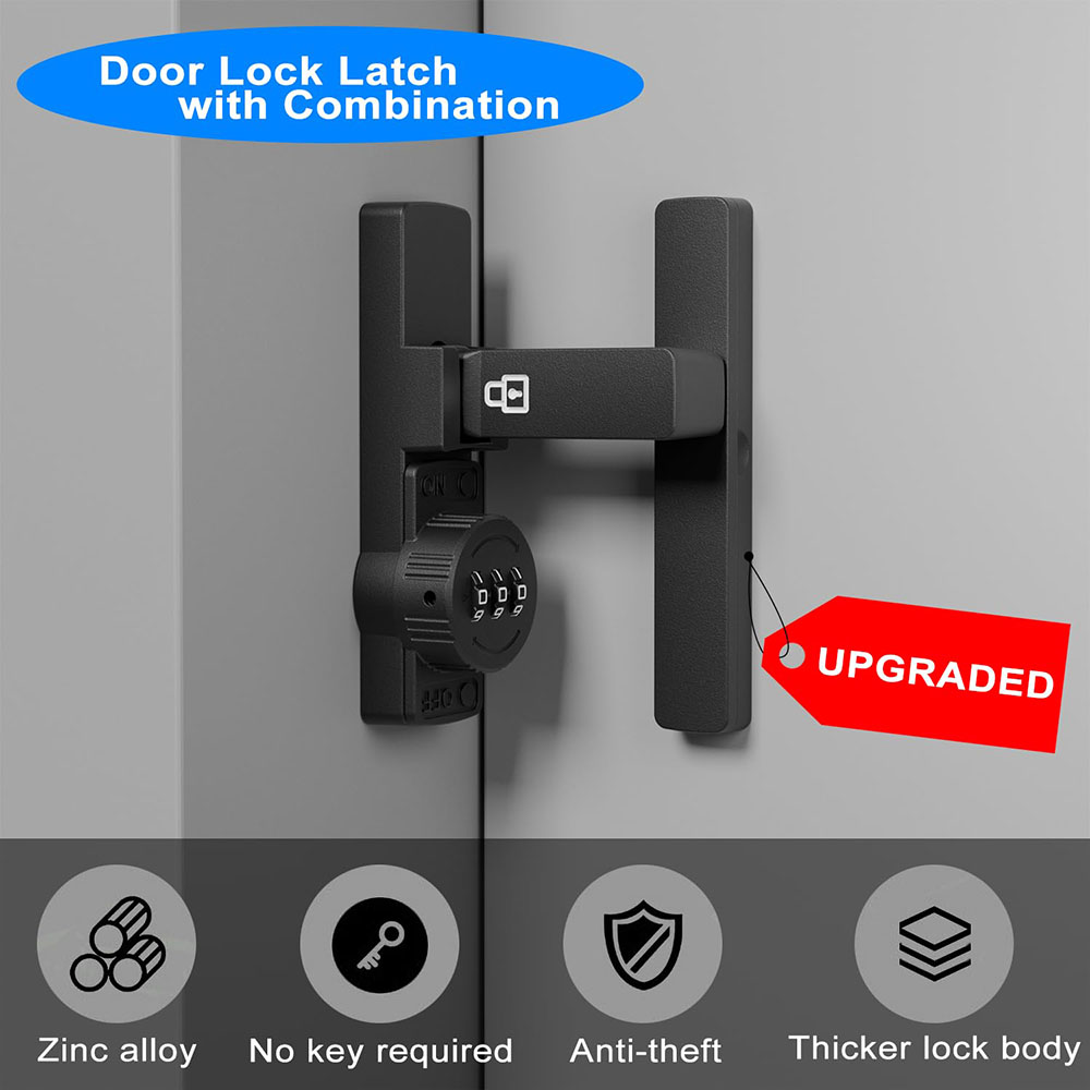 Security Barn Door Lock 3-Digi - Home Security Door 评论和价格