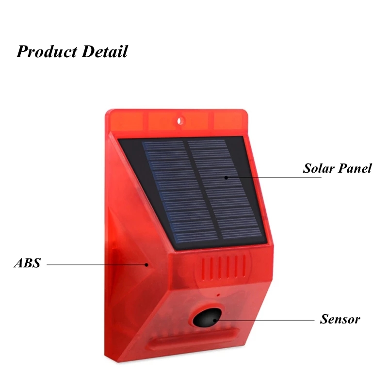 Solar Alarm Lamp with PIR Moti - Home Security Yard Sensors 评论和价格