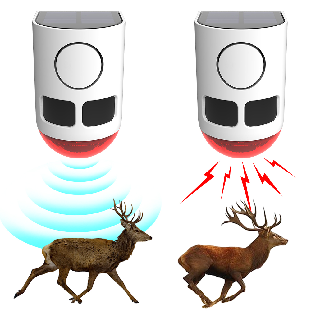 Solar Outdoor Motion Sensor Al - Home Security Yard Sensors 评论和价格