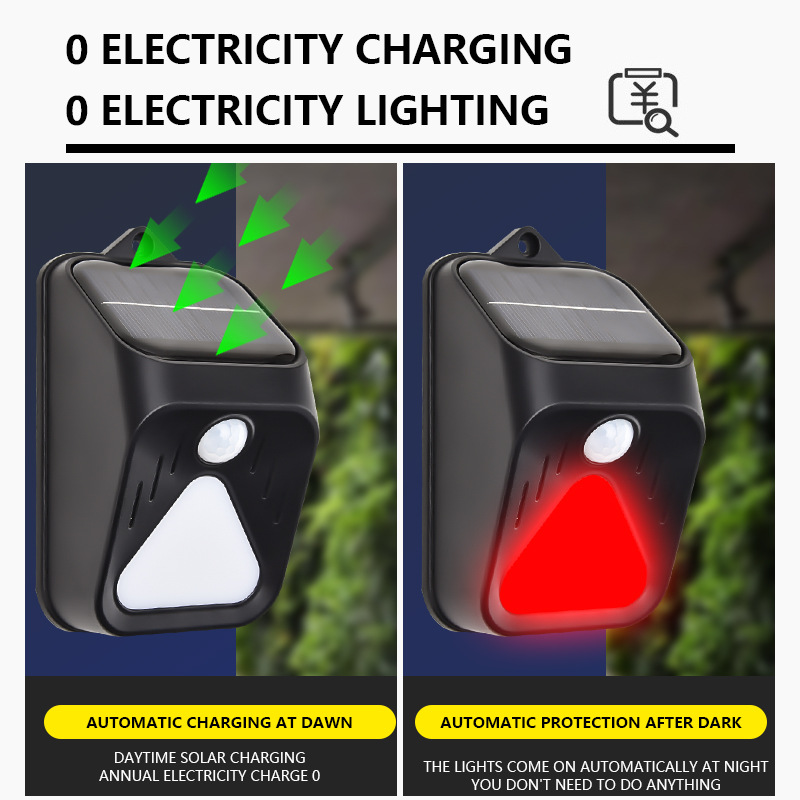 Waterproof Solar Powered Alarm - Home Security Yard Sensors 评论和价格
