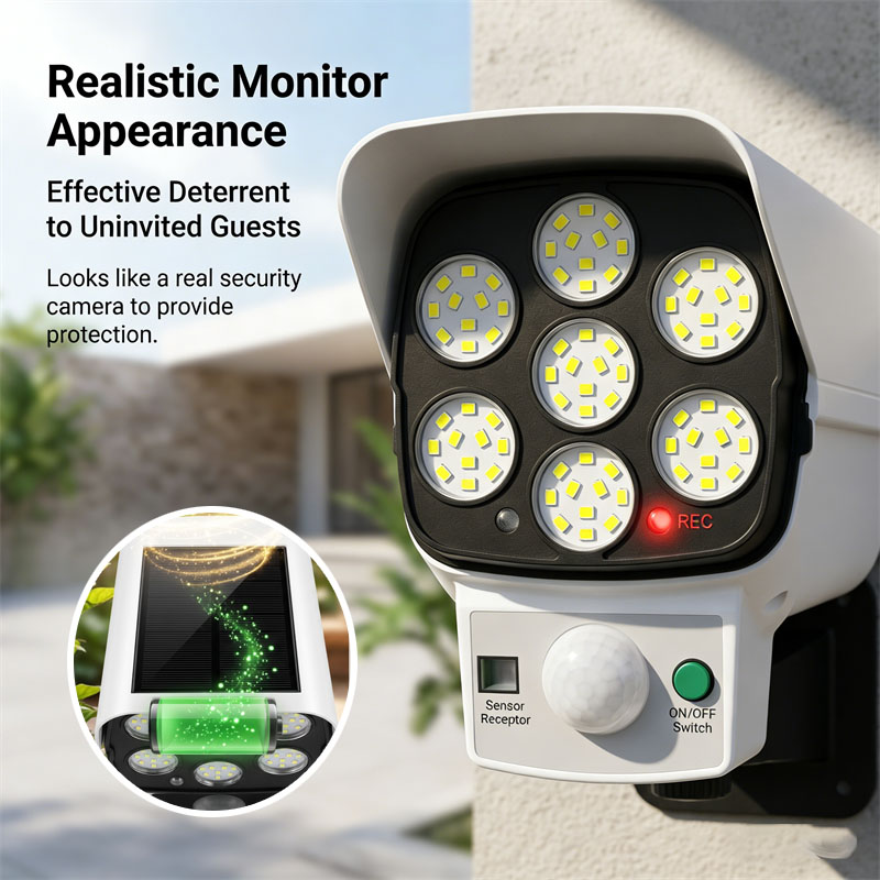 Solar Powered Dummy Security C - Home Security Yard Sensors 评论和价格
