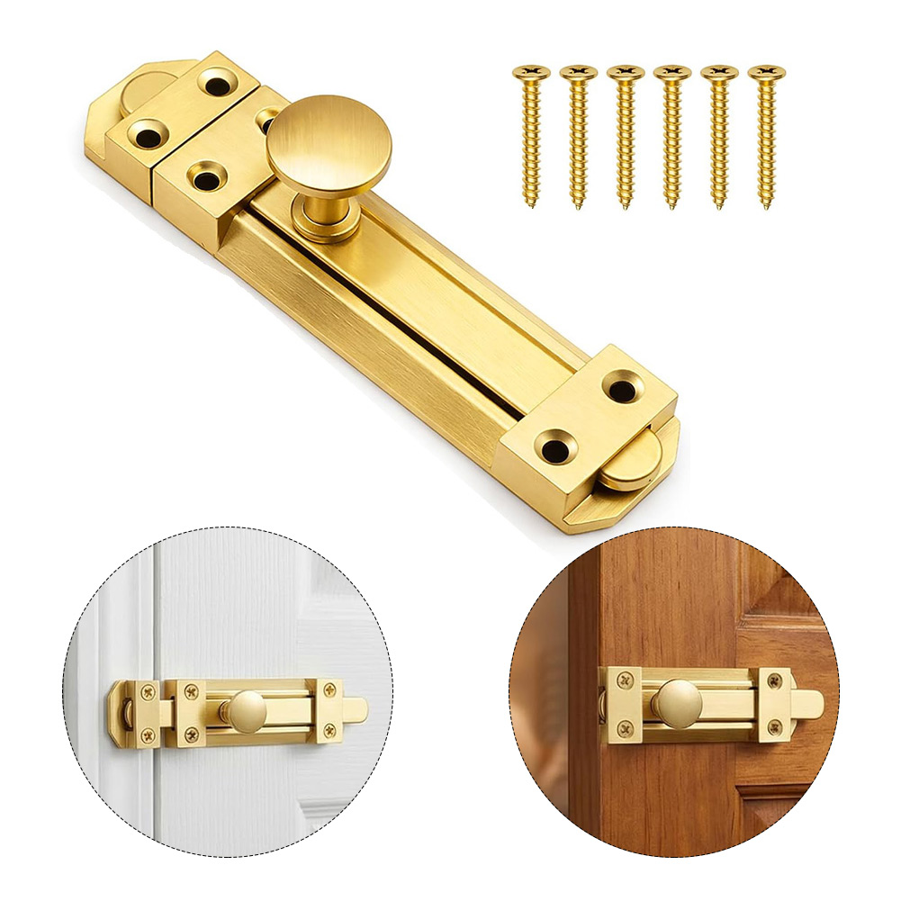 5 Inch Solid Brass Sliding Doo - Home Security Door 评论和价格