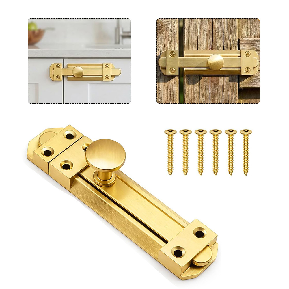 5 Inch Solid Brass Sliding Doo - Home Security Door 评论和价格