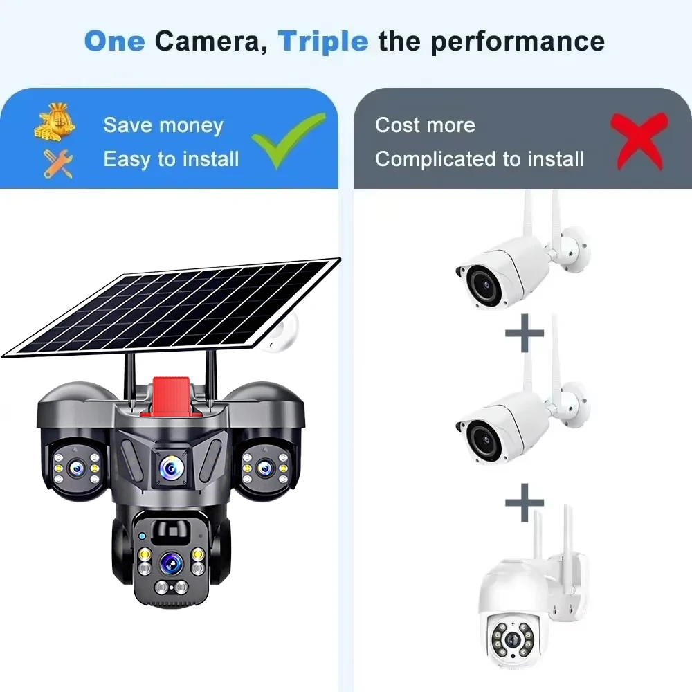 KERUI V380 Pro Outdoor PTZ 6MP - Home Security Indoor Cameras 评论和价格