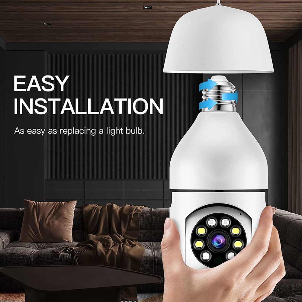 4MP E27 Bulb Camera WiFi Indoo - Home Security Prices 评论和价格