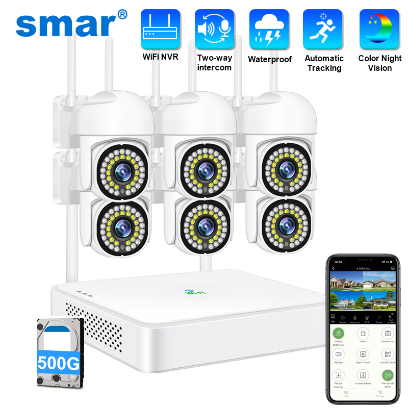 Smar 3MP Wireless CCTV Securit - Home Security Indoor Cameras 评论和价格