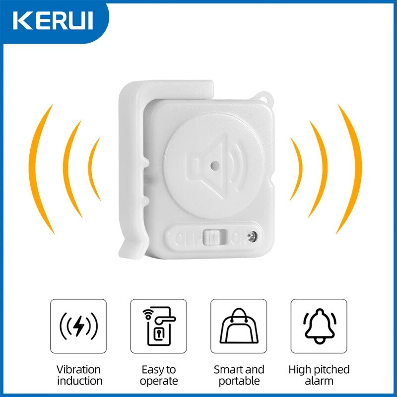 KERUI Wireless Vibration Alarm - Home Security Door 评论和价格