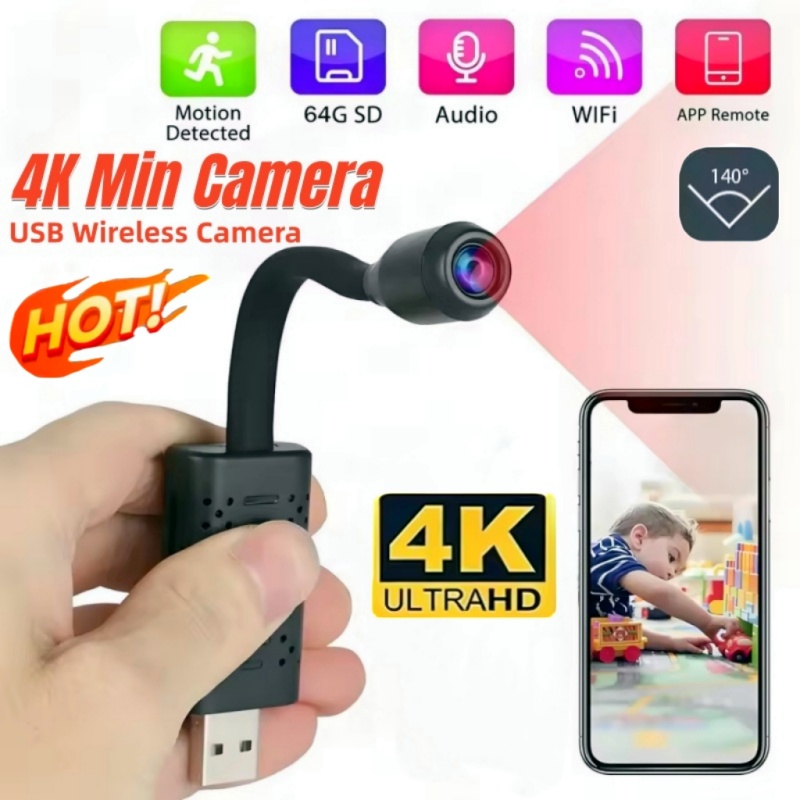 4K Mini USB WiFi Camera Portab - Home Security Prices 评论和价格